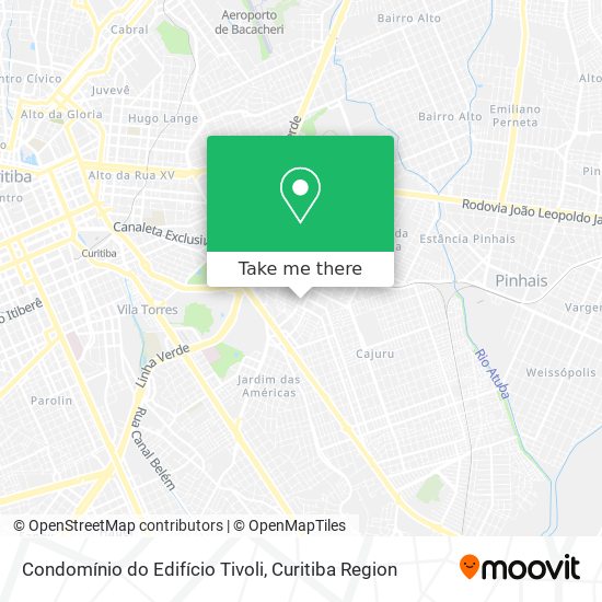 Mapa Condomínio do Edifício Tivoli