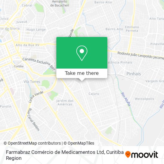 Mapa Farmabraz Comércio de Medicamentos Ltd