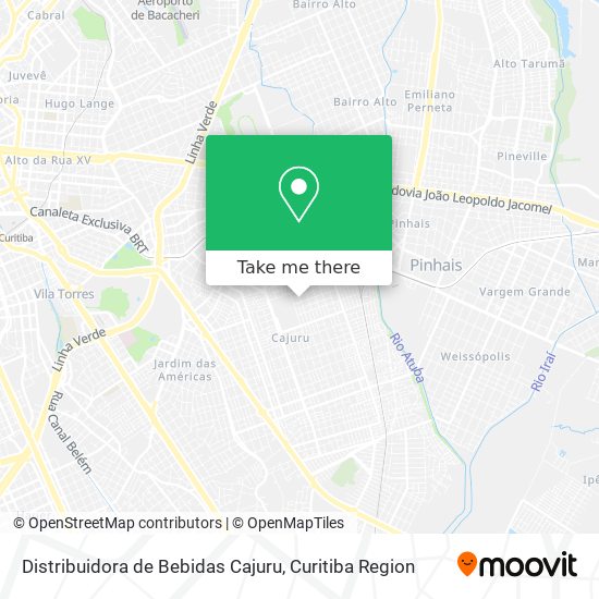 Distribuidora de Bebidas Cajuru map