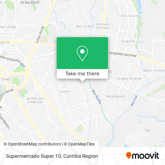 Supermercado Super 10 map