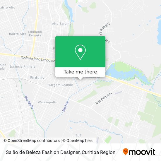 Salão de Beleza Fashion Designer map