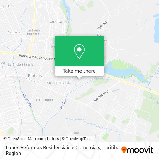 Lopes Reformas Residenciais e Comerciais map