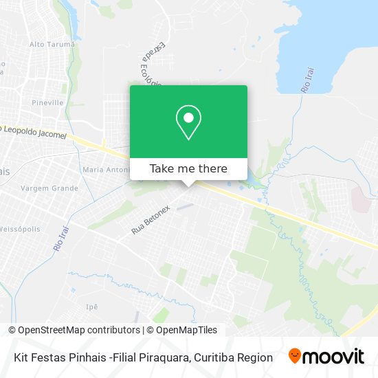 Kit Festas Pinhais -Filial Piraquara map