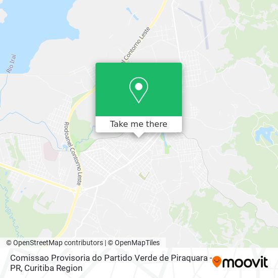 Comissao Provisoria do Partido Verde de Piraquara - PR map