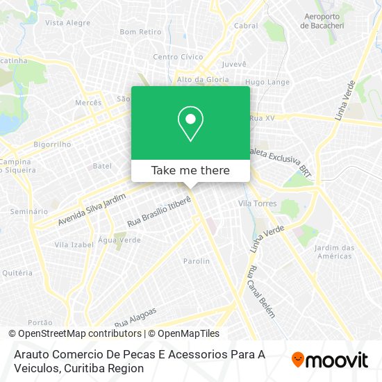 Arauto Comercio De Pecas E Acessorios Para A Veiculos map