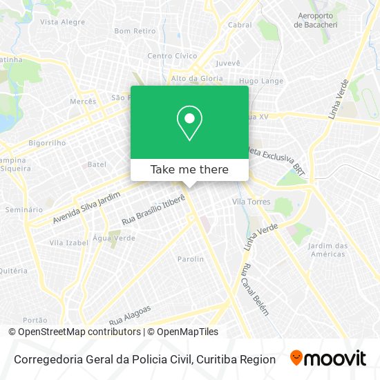 Corregedoria Geral da Policia Civil map