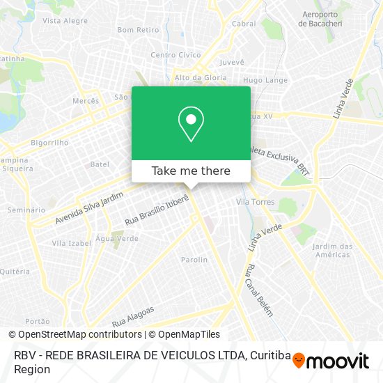 RBV - REDE BRASILEIRA DE VEICULOS LTDA map