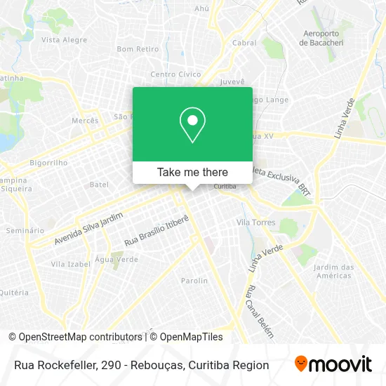 Rua Rockefeller, 290 - Rebouças map
