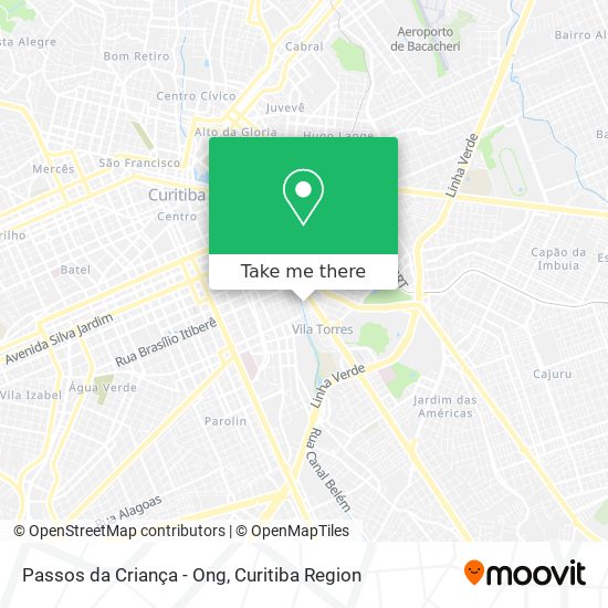 Passos da Criança - Ong map