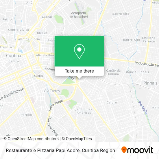 Restaurante e Pizzaria Papi Adore map