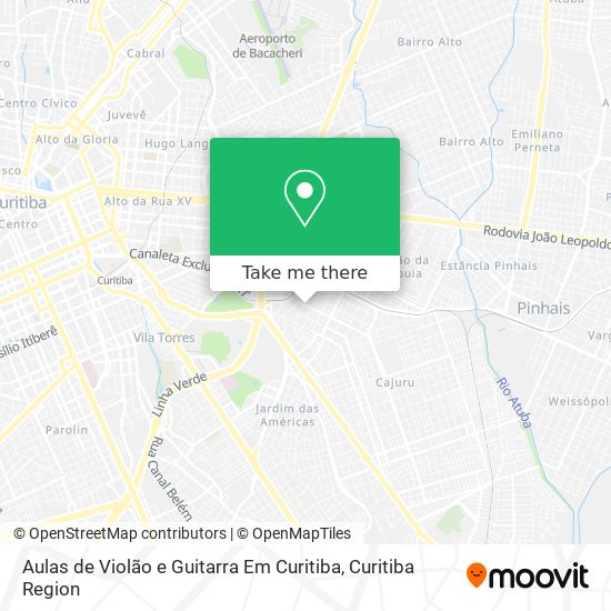 Aulas de Violão e Guitarra Em Curitiba map