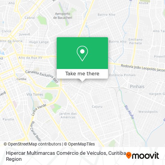 Hipercar Multimarcas Comércio de Veículos map
