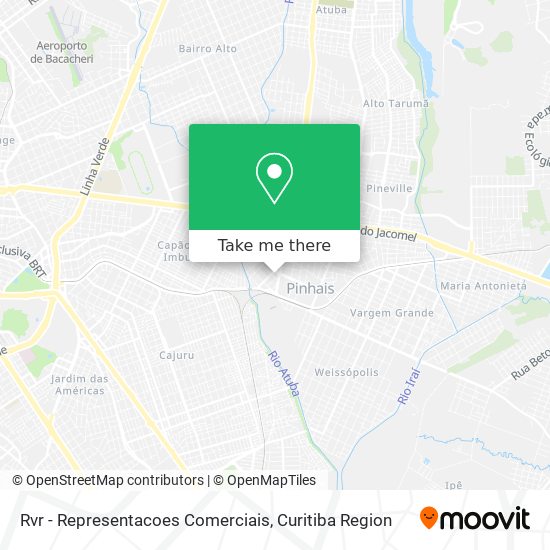 Rvr - Representacoes Comerciais map