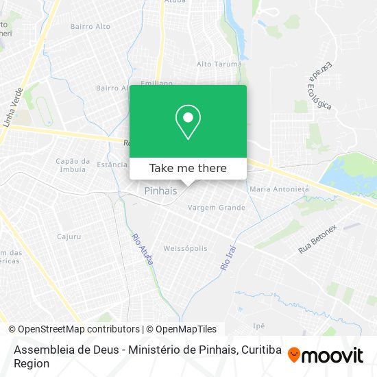 Assembleia de Deus - Ministério de Pinhais map