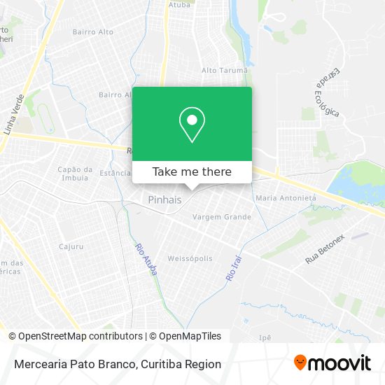 Mercearia Pato Branco map