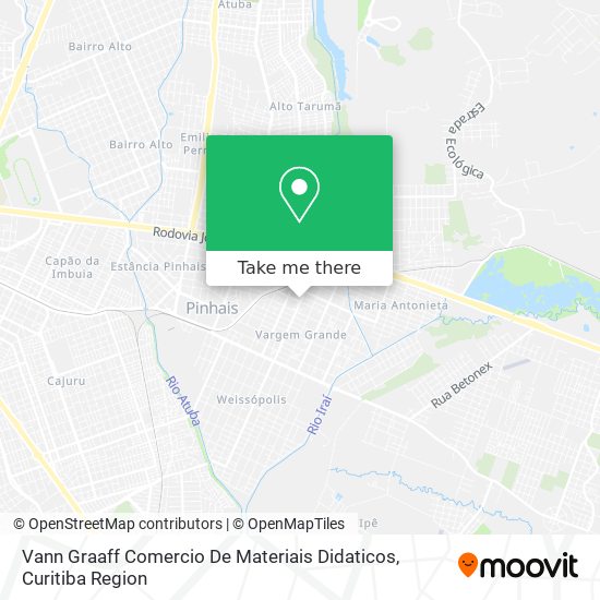 Vann Graaff Comercio De Materiais Didaticos map