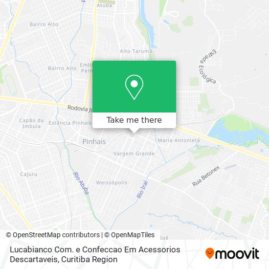 Lucabianco Com. e Confeccao Em Acessorios Descartaveis map