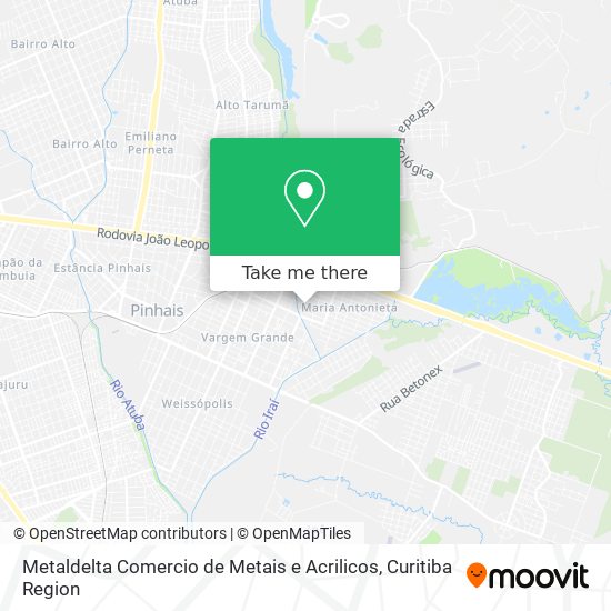 Metaldelta Comercio de Metais e Acrilicos map