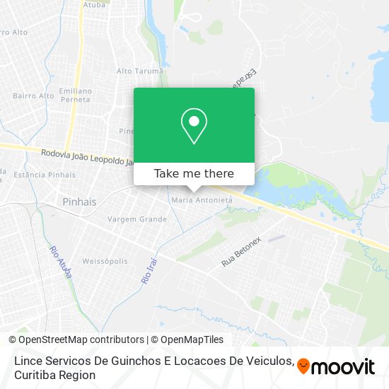 Lince Servicos De Guinchos E Locacoes De Veiculos map