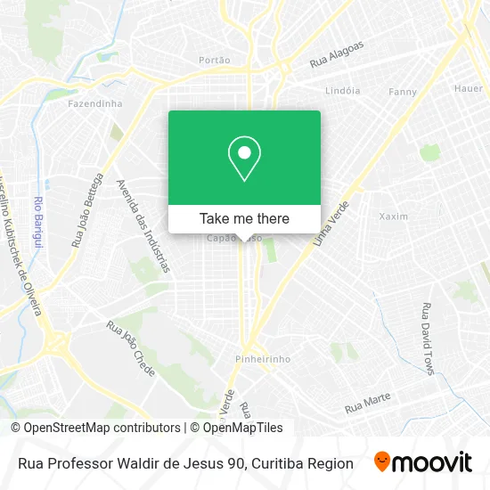 Rua Professor Waldir de Jesus 90 map