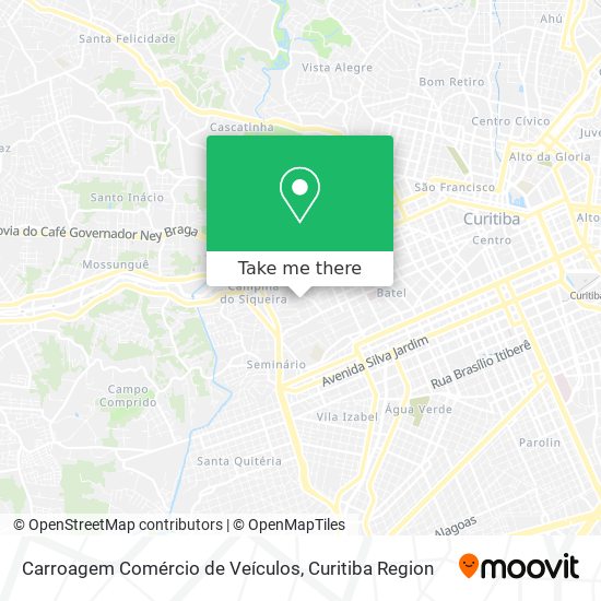 Carroagem Comércio de Veículos map