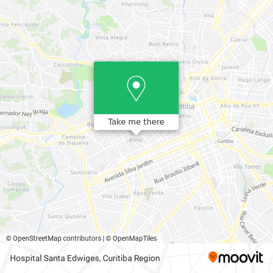 Hospital Santa Edwiges map