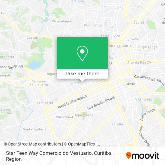 Star Teen Way Comercio do Vestuario map