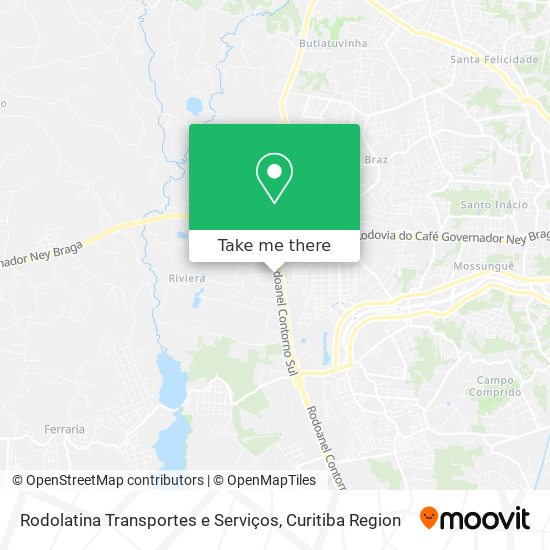 Mapa Rodolatina Transportes e Serviços