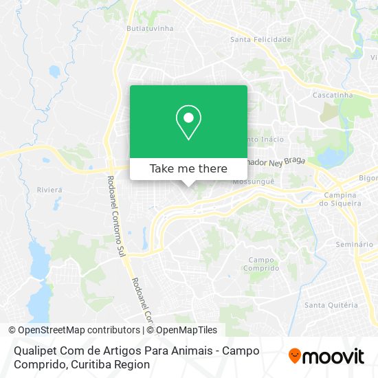 Qualipet Com de Artigos Para Animais - Campo Comprido map