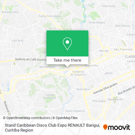 Stand Caribbean Disco Club Expo RENAULT Barigui map