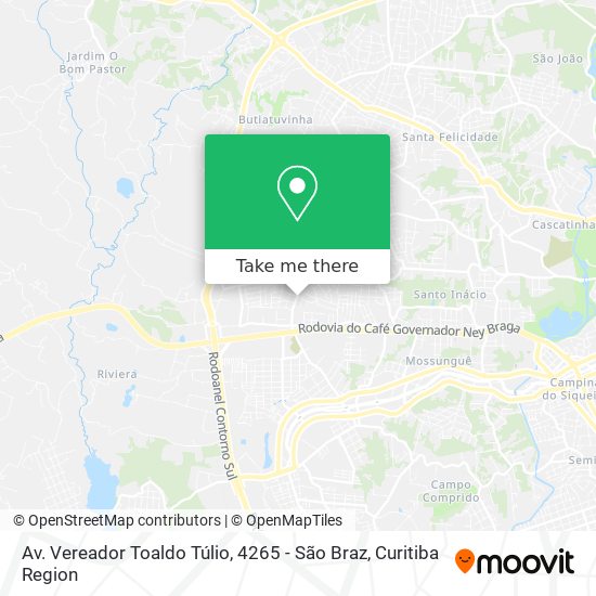 Mapa Av. Vereador Toaldo Túlio, 4265 - São Braz