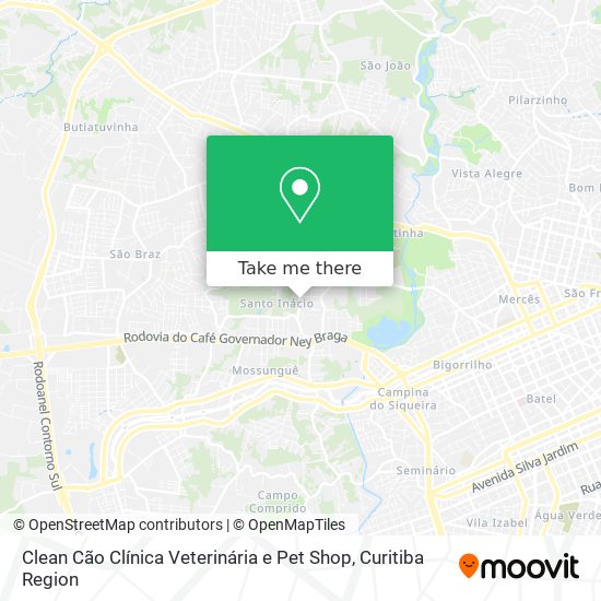 Mapa Clean Cão Clínica Veterinária e Pet Shop