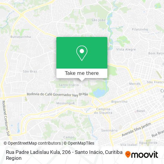 Rua Padre Ladislau Kula, 206 - Santo Inácio map