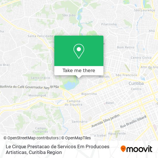 Mapa Le Cirque Prestacao de Servicos Em Producoes Artisticas