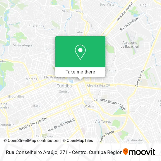 Rua Conselheiro Araújo, 271 - Centro map