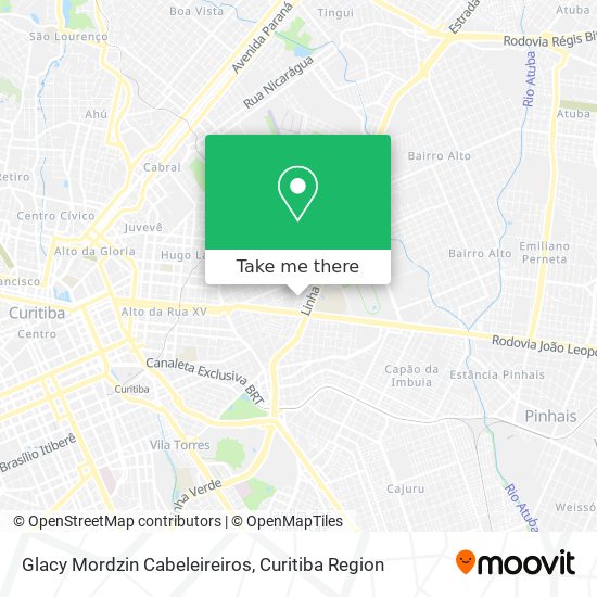 Glacy Mordzin Cabeleireiros map