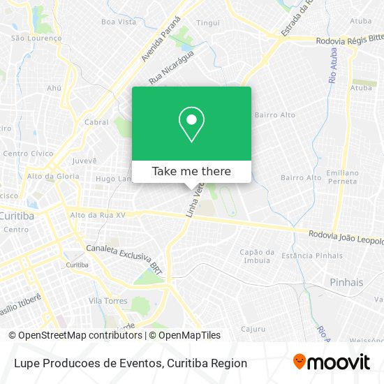 Lupe Producoes de Eventos map