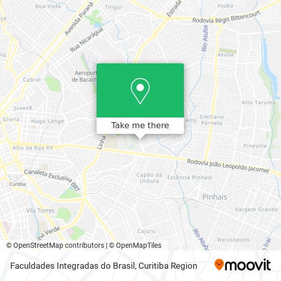 Mapa Faculdades Integradas do Brasil