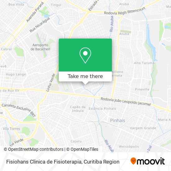 Fisiohans Clinica de Fisioterapia map