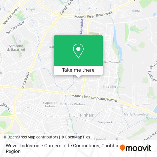 Wever Indústria e Comércio de Cosméticos map