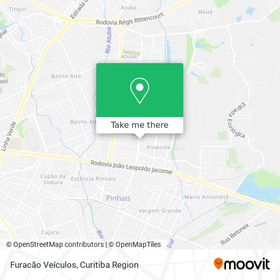 Furacão Veículos map