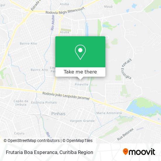 Frutaria Boa Esperanca map
