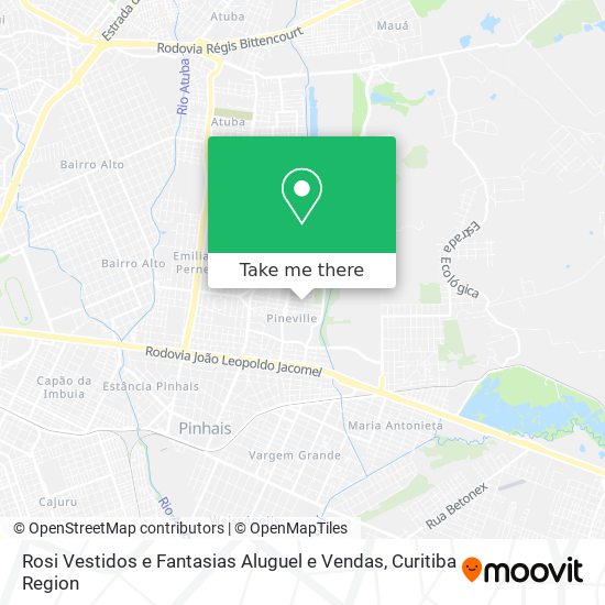 Rosi Vestidos e Fantasias Aluguel e Vendas map