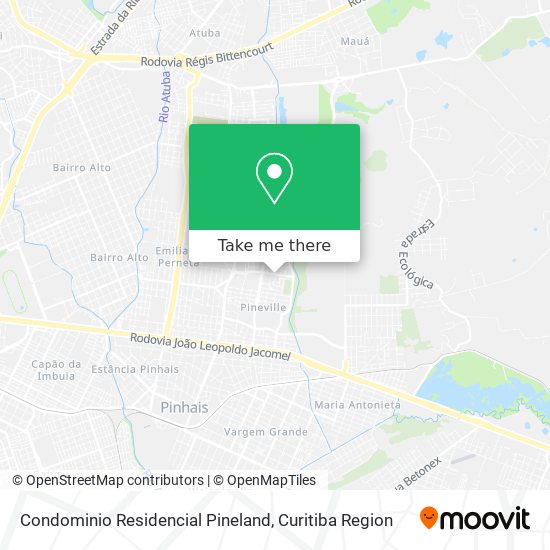 Condominio Residencial Pineland map