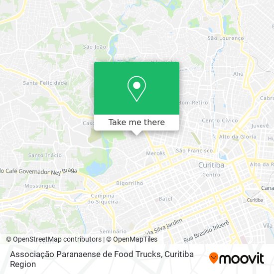 Mapa Associação Paranaense de Food Trucks