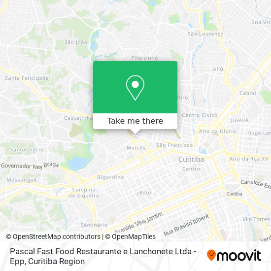 Mapa Pascal Fast Food Restaurante e Lanchonete Ltda - Epp