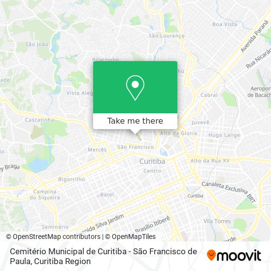 Cemitério Municipal de Curitiba - São Francisco de Paula map