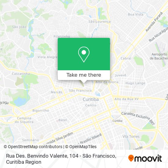Rua Des. Benvindo Valente, 104 - São Francisco map