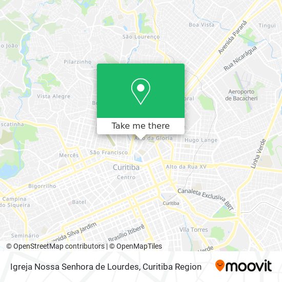 Mapa Igreja Nossa Senhora de Lourdes