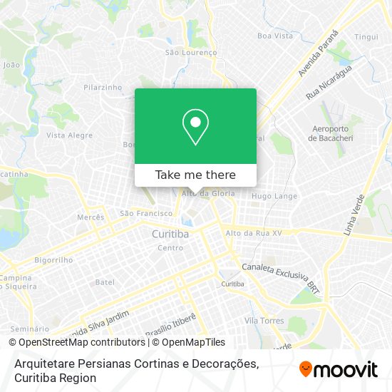 Arquitetare Persianas Cortinas e Decorações map